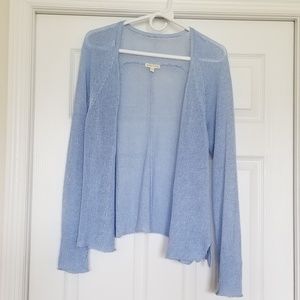 Eileen Fisher 100% Linen Open Front Cardigan